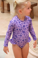 Girls Long sleeve surf suit