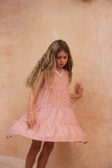 Maya Midi Dress - Apricot