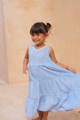 Maya Midi Dress - Azure