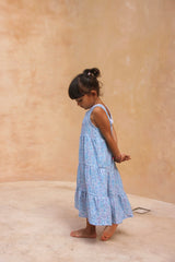 Maya Midi Dress - Azure
