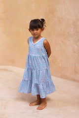 Maya Midi Dress - Azure