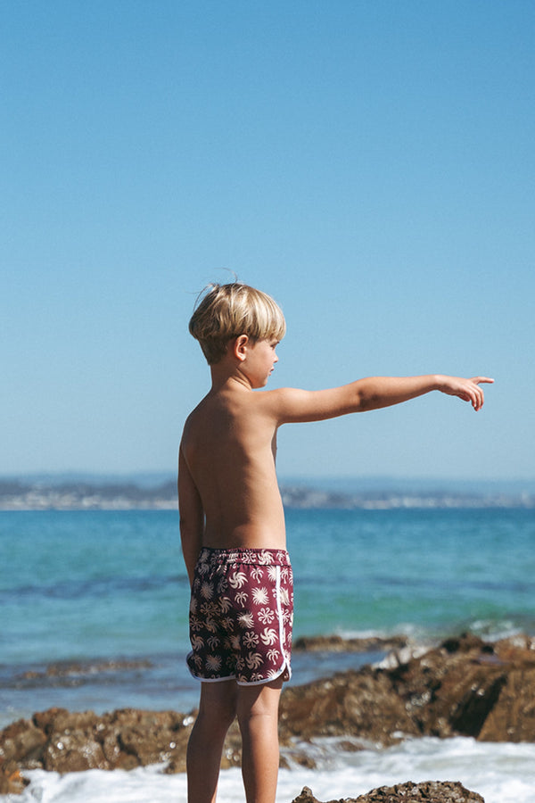 SALTY SWIMWEAR | BOARDSHORTS  | BURGENDY