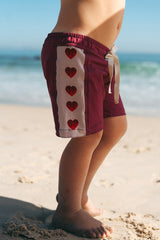 Alby | Board Shorts | Flaming Hearts