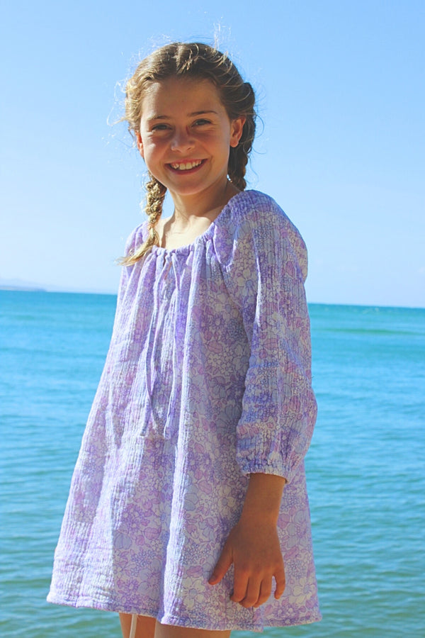 Maple Smock Dress - Aster