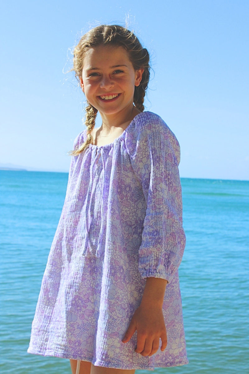 Maple Smock Dress - Aster