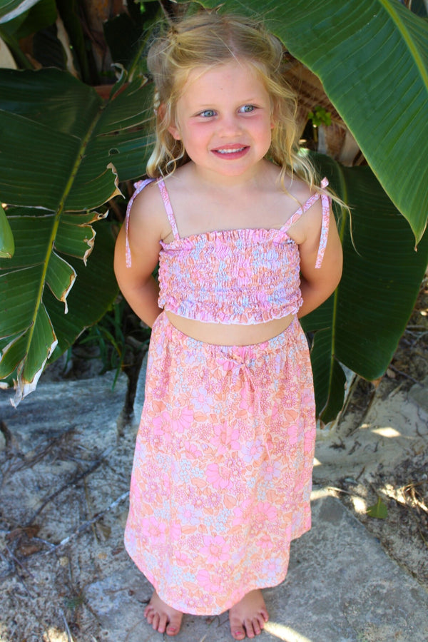 Winnie Midi Skirt - Azalea