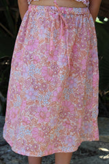 Winnie Midi Skirt - Azalea
