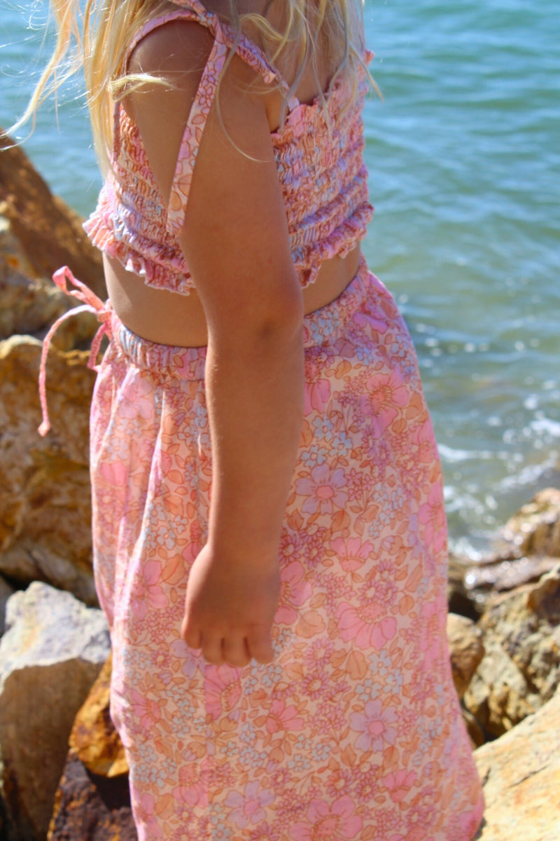 Winnie Midi Skirt - Azalea